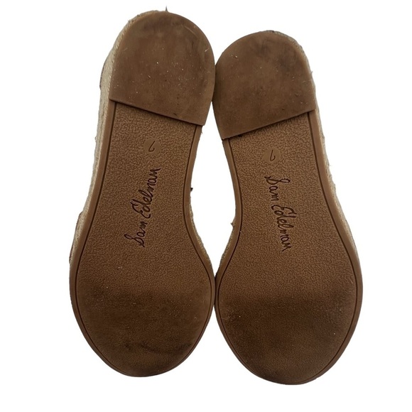 Sam Edelman Brown Jute Wrapped Ankle Strap Wedge Heeled Sandals Size 7 Women's - Picture 9 of 10